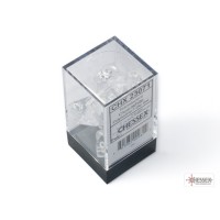 Translucent Clear/white Polyhedral 7-Dice Set (CHX23071)