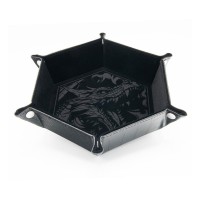 CritStones Folding Dice Tray Dragon Skin Edition Black (CRST60206)