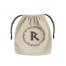 Runic Beige & black Dice Bag (QBRUN201)