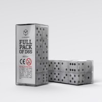 Full Pack of D6s: Pearl&Black (QS20602)