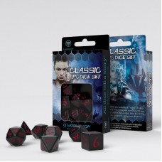 Classic RPG Black & red Dice Set (7) (QSCLE06)