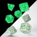 "Digital" Glowing Dice Set (QSDGT3N)