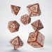 Steampunk Clockwork Caramel & White Dice Set (7) (QSSTC72) Steampunk Clockwork Caramel & White Dice Set (7) (QSSTC72)