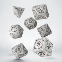 Tribal Dice Set: Pearl & Brown (QSTRB01)