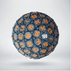D100 Sphere Graphite & Orange (Q100SF3H)